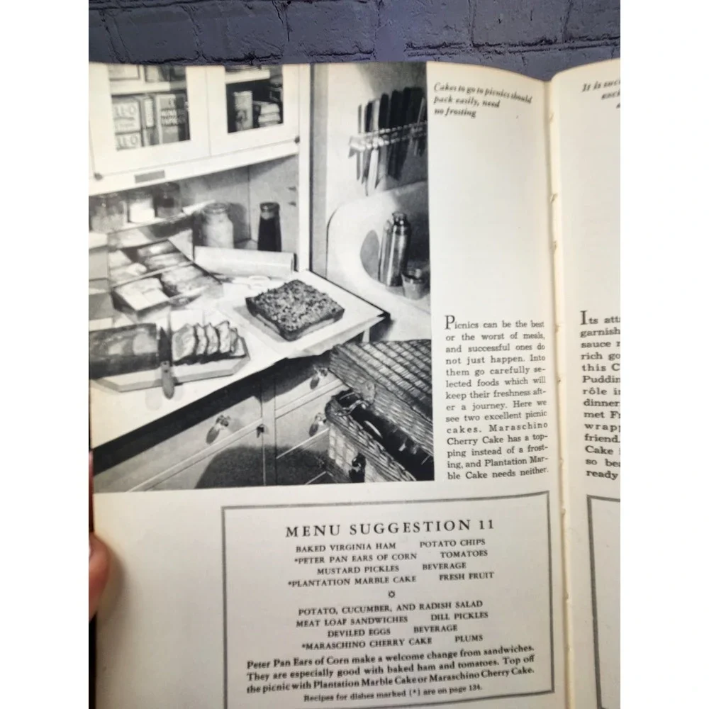 All About Home Baking (June 1933) General Foods - Cookbook Hardcover 3rd Ed